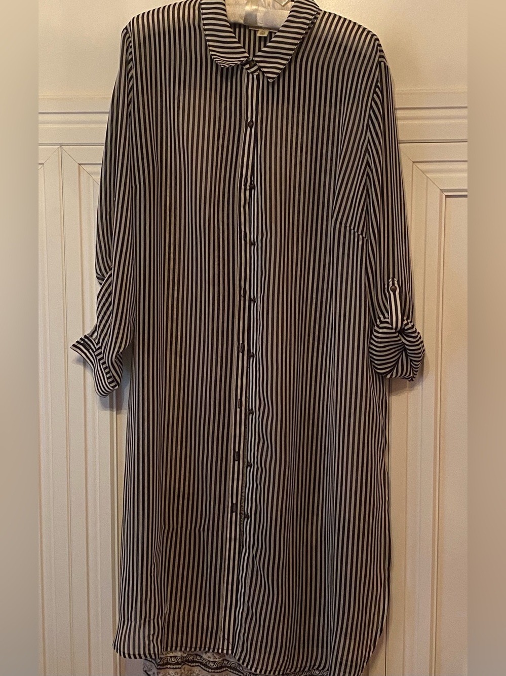 Tribal Jeans Women's Black & White Striped top - Tribal Jeans Brand